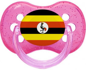La bandera de Uganda chupa la rosa de lentejuelas cherry cherry