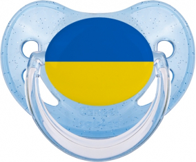 Ucrania azul lentejuelas bandera de suceto fisiológico