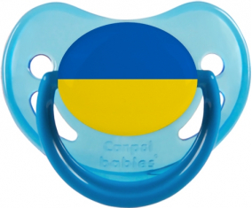 Ucrania bandera dragón fosforescente azul