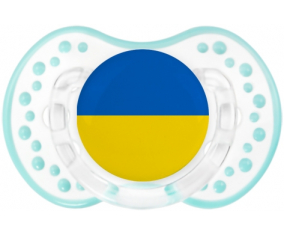 Ucrania Bandera tetina lovi dynamic clásico retro-laguna blanca