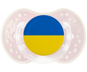 La bandera tetina de Ucrania lovi dynamic clásico retro-rosa-tierno