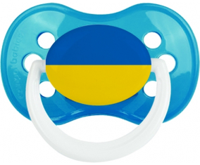Ucrania bandera clásica cian anatómica lollipop