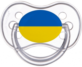 Ucrania bandera clásica transparente anatómica lollipop