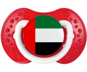 Bandera de los Emiratos Árabes Unidos lovi dynamic clásico rojo blanco