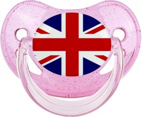 Bandera Uk Physiological Lollipop Rose lentejuelas