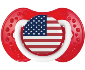 Bandera Estados Unidos de las remotas islas menores Tetine lovi dynamic Clásico Blanco-Rojo