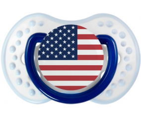 Bandera de los Estados Unidos de las remotas islas menores Tetine lovi dynamic Clásico Azul Marino-Blanco-Azul