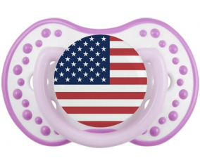 Bandera Estados Unidos de las remotas islas menores Tetine lovi dynamic Clásico White-Mauve