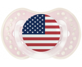 Flag U.S. Remote Minor Islands Tetine lovi dynamic clásico retro-rosa-tierno