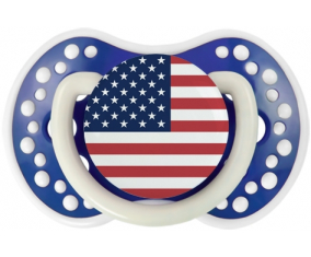 Bandera estados Unidos de las remotas islas menores Tetine lovi dynamic fosforescente azul marino
