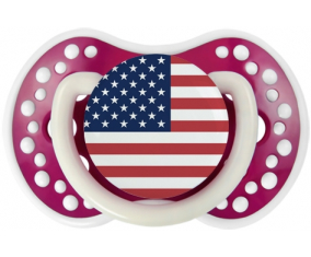 Bandera Estados Unidos de las remotas islas menores Tetina lovi dynamic Fucsia Fosforescente