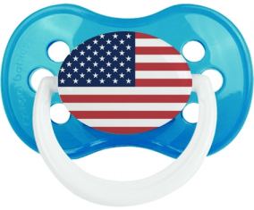 Bandera de las islas menores remotas de EE.UU. Clásico Cyan Anatómica Lollipop