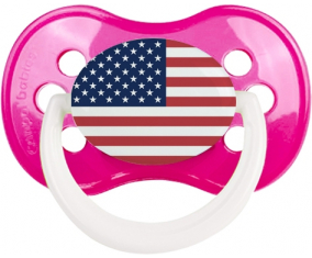 Bandera de ee.UU. remotas islas menores Clásico Rosa Oscuro Anatómica Lollipop