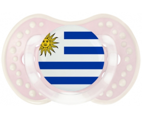 Bandera uruguaya Lollipop lovi dynamic clásico retro-rosa-tierno