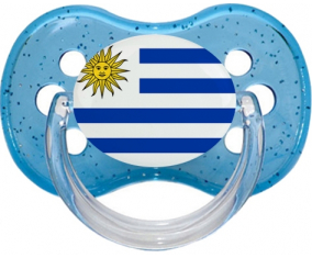 Bandera uruguaya cereza azul brillo lollipop