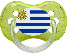 Bandera uruguaya cereza verde brillo lollipop