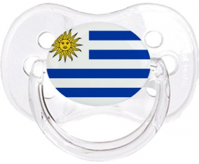 Bandera uruguaya clásica transparente cereza lollipop