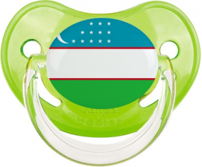 Bandera Uzbekistán Clásico Verde Pirología Lollipop