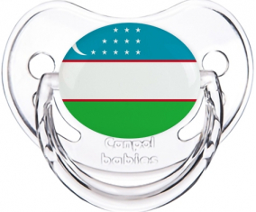 Bandera Uzbekistán Clásica Transparente Piruleta Fisiológica