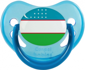 Bandera Uzbekistán Fosforescente Azul Fosforescente Piruleta Fisiológica