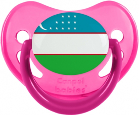 Bandera Uzbekistán Piruleta Fisiológica Fosforescente Rosa
