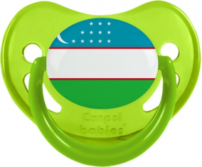 Bandera Uzbekistán Piruleta Fisiológica Fosforescente Verde