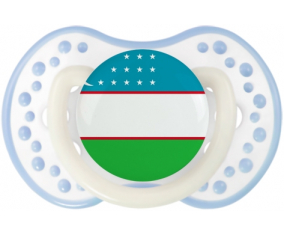 Bandera Uzbekistán Lollipop lovi dynamic Clásico Blanco-cian