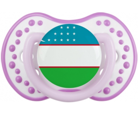 Bandera Uzbekistán Lollipop lovi dynamic Clásico White-Mauve