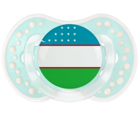 Bandera Uzbekistán Lollipop lovi dynamic clásico retro-turquesa-laguna