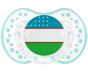 Bandera Uzbekistán Lollipop lovi dynamic clásico retro-laguna blanca