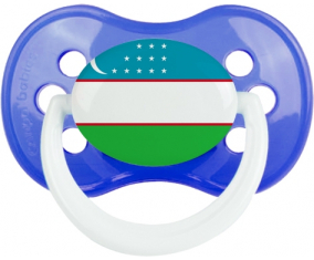 Bandera Uzbekistán Clásico Azul Anatómica Lollipop