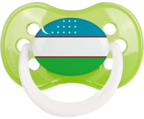 Bandera Uzbekistán Clásico Verde Anatómica Lollipop