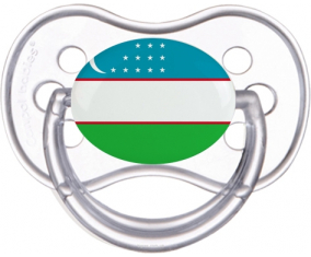 Bandera Uzbekistán Clásico Transparente Anatómica Lollipop