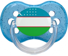 Bandera Uzbekistán: Chupete Cereza personnalisée