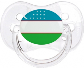 Bandera de Uzbekistán Tetin Cherry Classic Transparente
