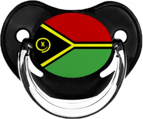 Bandera tetina negra clásica de Vanuatu