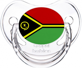 Vanuatu Bandera Tetina Fisiológica Clásica Transparente
