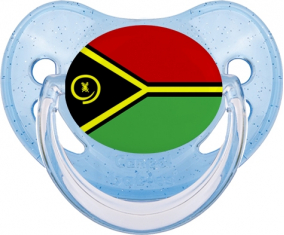 Vanuatu Tétine Azul Lentejuelas Tetina Bandera Tetina