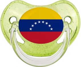 Bandera del Dragón de Venezuela Verde Lentejuelas Verdes