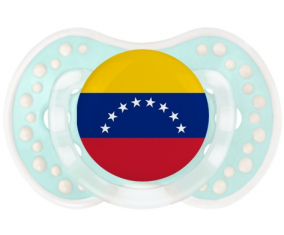 Bandera tetina de Venezuela lovi dynamic clásico retro-turquesa-laguna