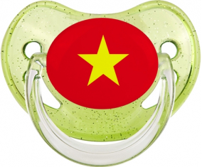 Bandera Vietnam Physiological Lollipop Verde lentejuelas