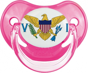 Bandera Islas Vírgenes Británicas Rosa Tetina Clásica