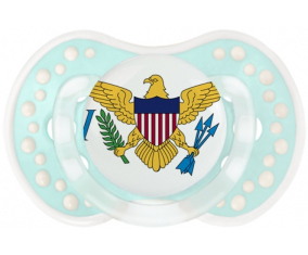 Bandera Islas Vírgenes Británicas Sucete lovi dynamic clásico retro-turquesa-laguna