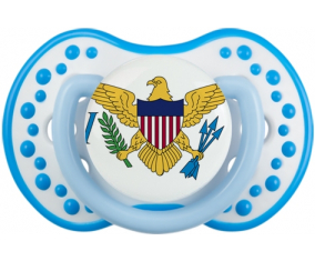Suceto de bandera de las Islas Vírgenes Británicas lovi dynamic blanco azul fosforescente