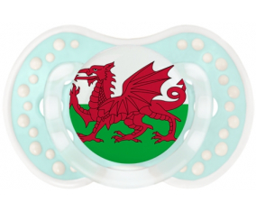 Flag Wales Tetine lovi dynamic clásico retro-turquesa-laguna