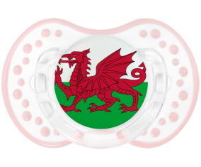 Flag Wales Tetine lovi dynamic clásico retro-blanco-rosa-tierno