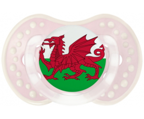 Flag Wales Tetine lovi dynamic clásico retro-rosa-tierno