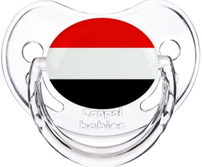 Bandera Yemen clásica transparente piruleta fisiológica