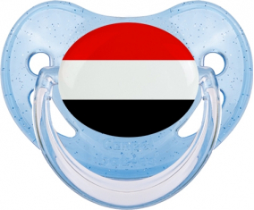 Bandera de Yemen Azul Piruleta Fisiológica Lentejuelas