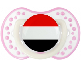 Bandera de Yemen lovi dynamic fosforescente blanco-rosa